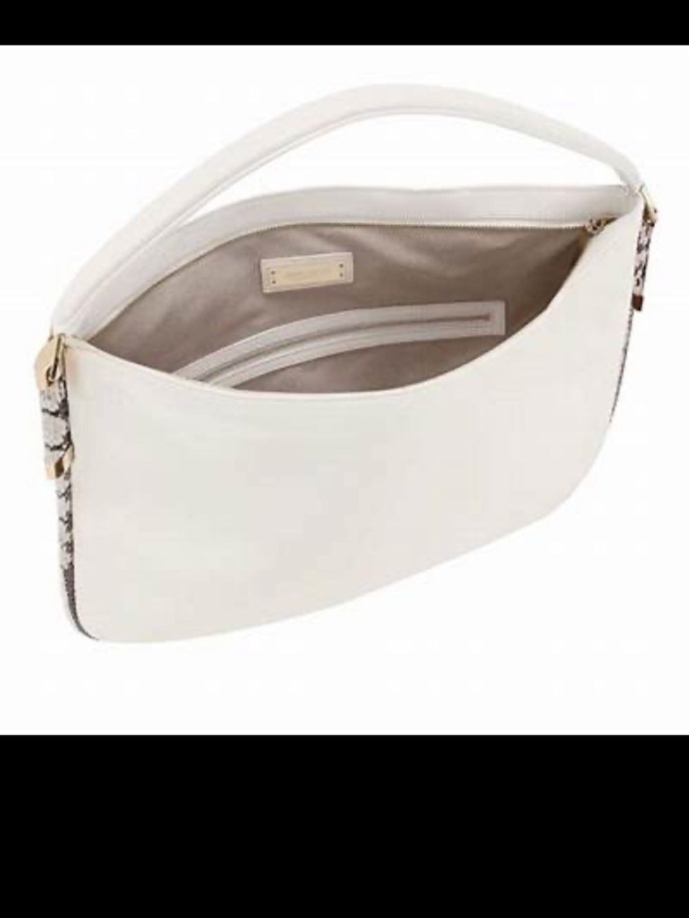 Jimmy Choo/Vintage/White Pleated Leather Hobo Shoulder Bag/Python/NIB/NEVER USED - Picture 2 of 16